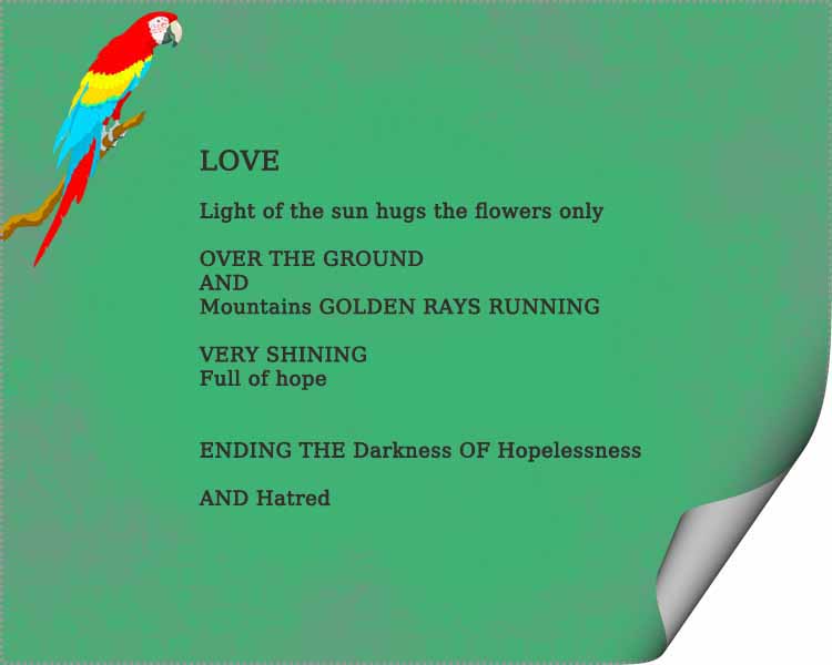 Fifth poem love