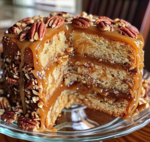 كعكة البقان بالكراميل