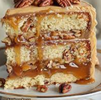 كعكة البقان والكراميل